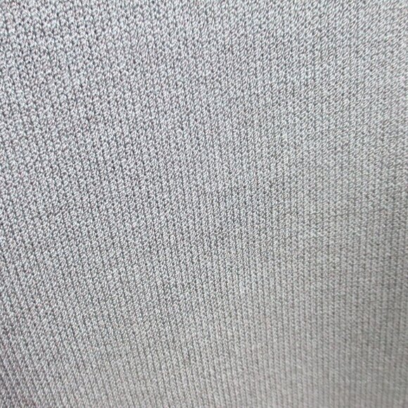 St. John Mock Neck Elbow Sleeve Knit Knee Length Wool Blend Gray Dress 14 - Picture 5 of 7